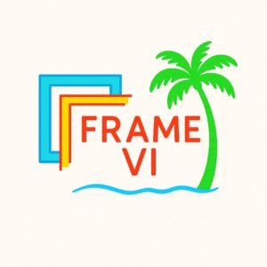 tropical vibes logo design